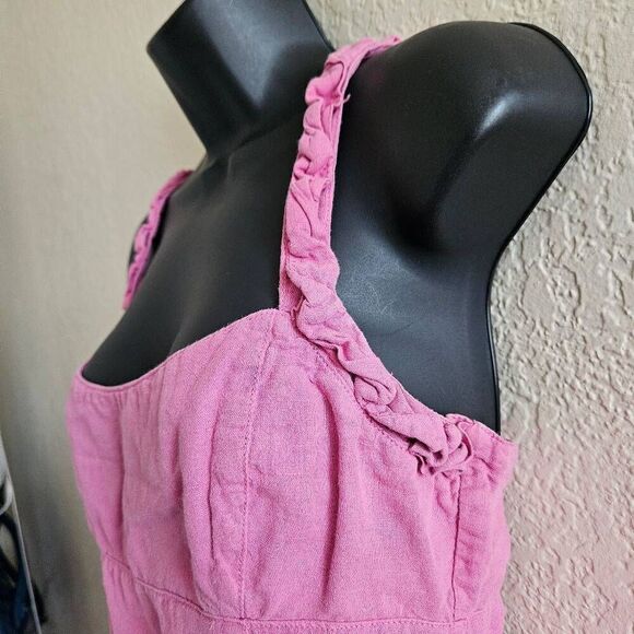 Zara Linen Blend Dress - Picture 4 of 9